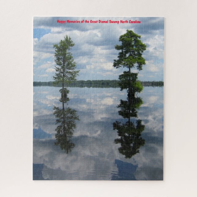 Great Dismal Swamp Carolina.Christmas Greetings Ji Jigsaw Puzzle (Vertical)