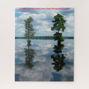 Great Dismal Swamp Carolina.Christmas Greetings Jigsaw Puzzle