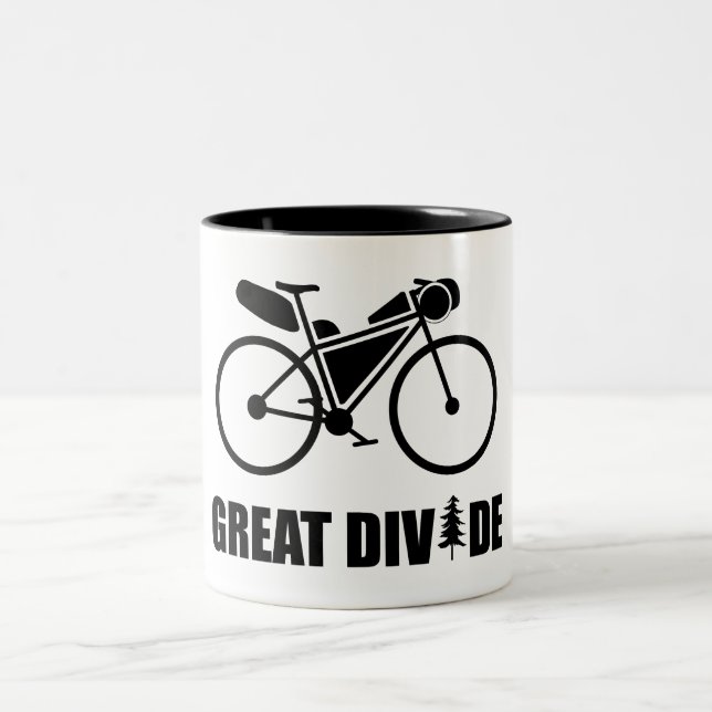 Great Divide Bikepacking Route Two-Tone Coffee Mug (Center)