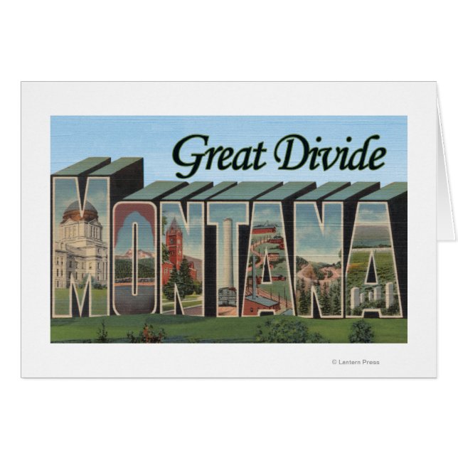 Great Divide, Montana - Large Letter Scenes (Front Horizontal)
