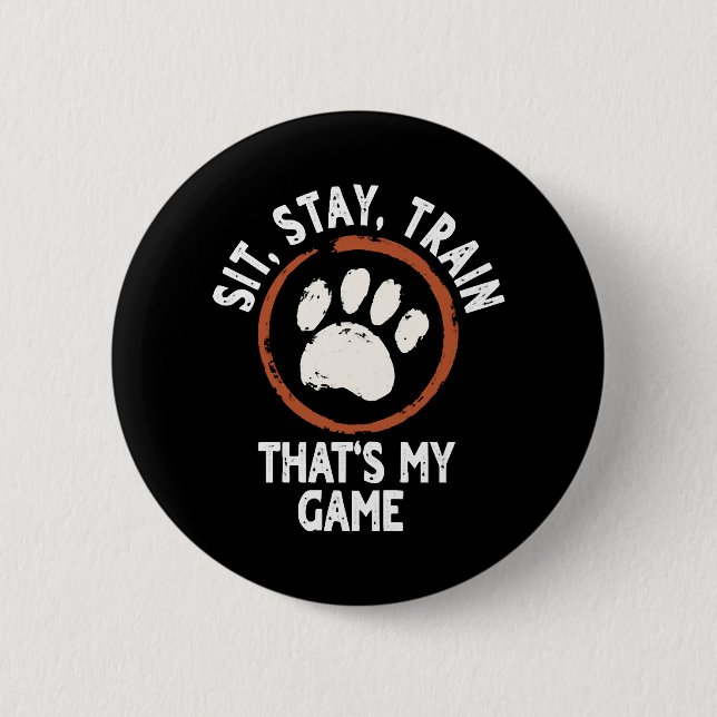 Great Dog Trainer Design 2 Inch Round Button (Front)