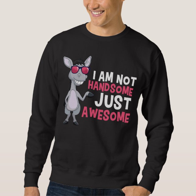 Great donkey  zoo animals farm sweatshirt (Front)