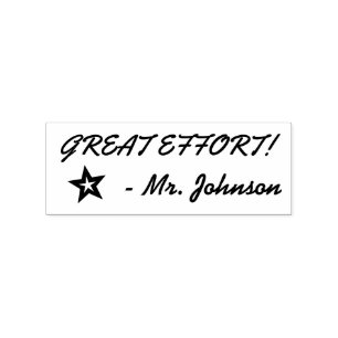"GREAT EFFORT!" Educator Rubber Stamp