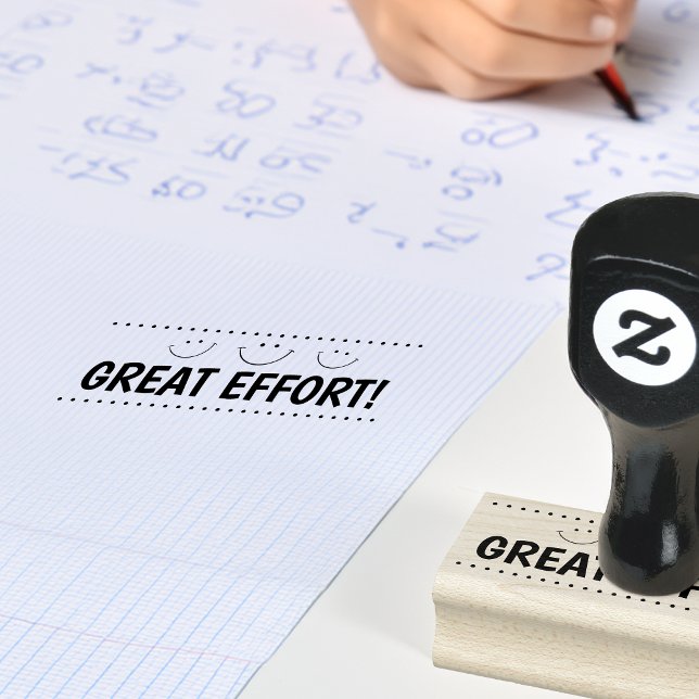 Great Effort Smily Face Teachers Rubber Stamp (Great Effort Smily Face Teachers Rubber Stamp)