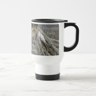 Great Egret (Ardea alba) OBX Outer Banks Travel Mug
