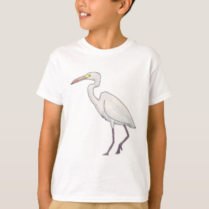 Great Egret bird art T-Shirt