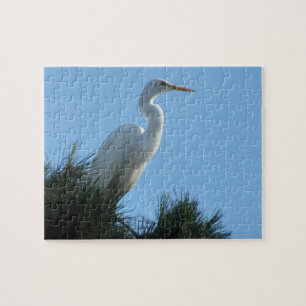 Great Egret in Sunny Florida Jigsaw Puzzle