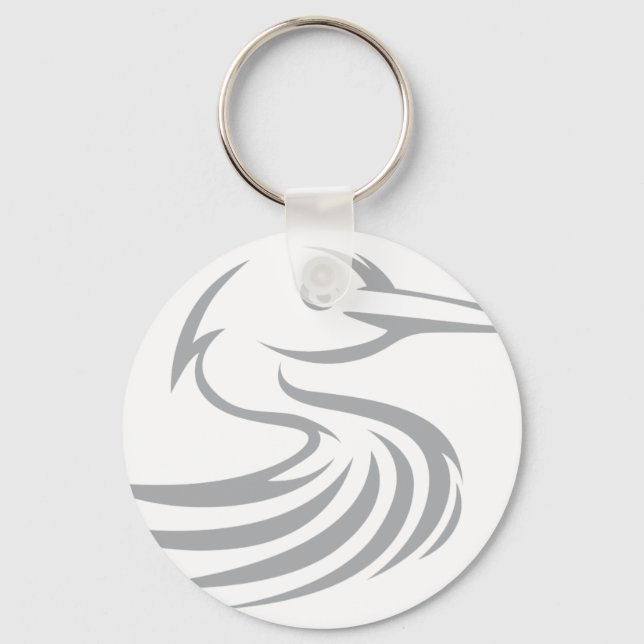 Great Egret Keychain (Front)