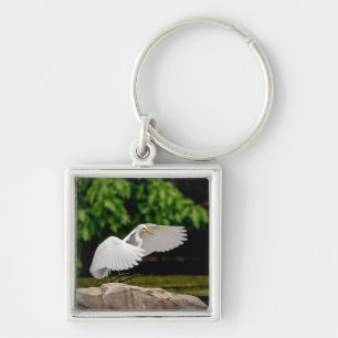 Great Egret Keychain
