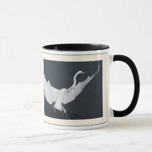 Great Egret Landing Mug