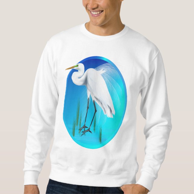 Great Egret Oval Shirt (Front)