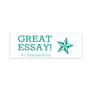 "GREAT ESSAY!" Educator Feedback Rubber Stamp