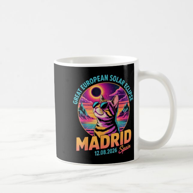 Great European Solar Eclipse Cat Artwork Coffee Mug (Right)