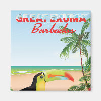 Great Euxma Barbados travel poster