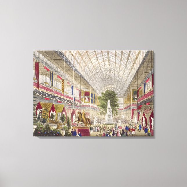 Great Exhibition, 1851: South Transept, from Inter Canvas Print (Front)