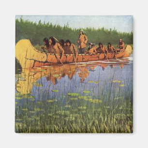 Great Explorers by Remington, Vintage Pioneers Magnet