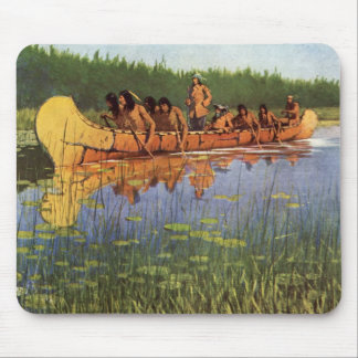 Great Explorers by Remington, Vintage Pioneers Mouse Pad