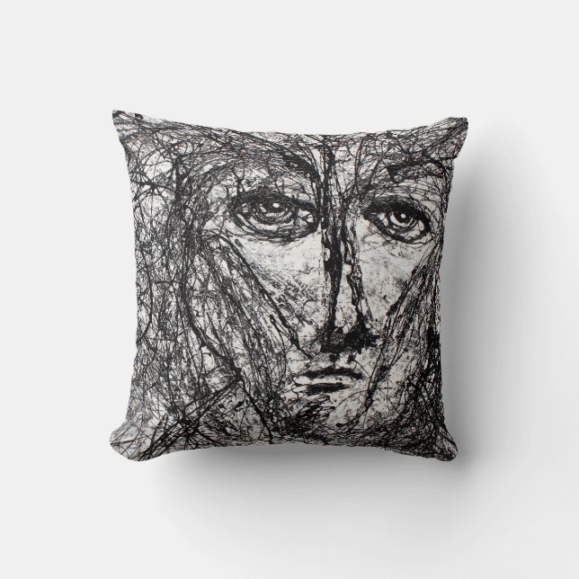 Great Face Pillow! Throw Pillow (Front)