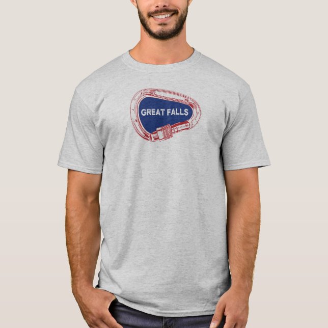 Great Falls Climbing Carabiner T-Shirt (Front)