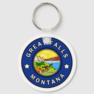 Great Falls Montana Keychain