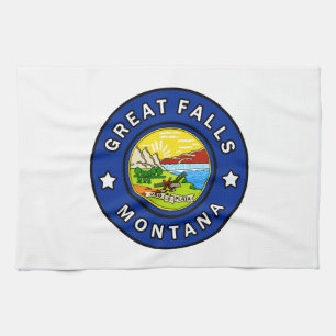 Great Falls Montana Kitchen Towel