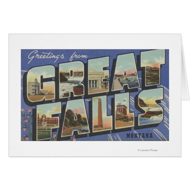 Great Falls, Montana - Large Letter Scenes 2 (Front Horizontal)