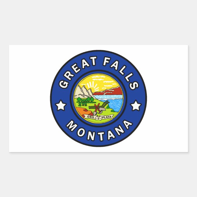Great Falls Montana Sticker (Front)