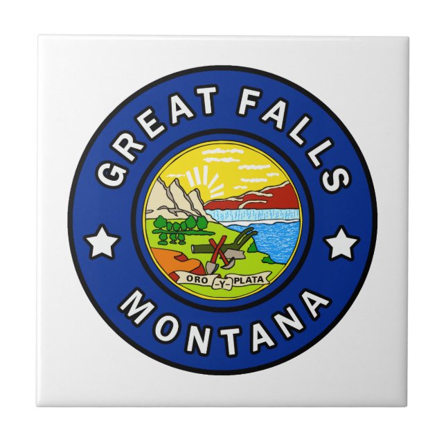 Great Falls Montana Tile (Front)