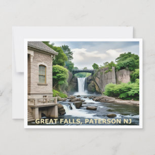 Great Falls, Paterson NJ Postcard