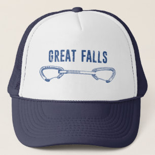 Great Falls Virginia Rock Climbing Quickdraw Trucker Hat