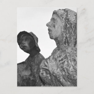 Great Famine of Ireland statues in Dublin Postcard