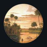 Great Florida Sunset, fine art painting, Magnet<br><div class="desc">Great Florida Sunset,  fine art landscape painting by Martin Johnson Heade.</div>