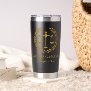 Great for Lawyers, Attorneys, Judges, Law Clerks,  Insulated Tumbler