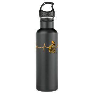 Great French Horn Heartbeat Gift Bugler3 710 Ml Water Bottle