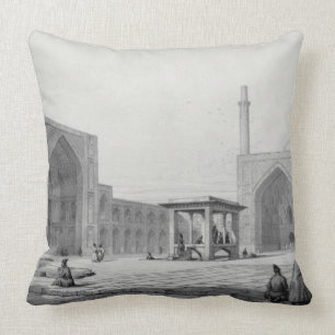 Great Friday Mosque (Masjid-i Djum-ah) in Isfahan, Throw Pillow