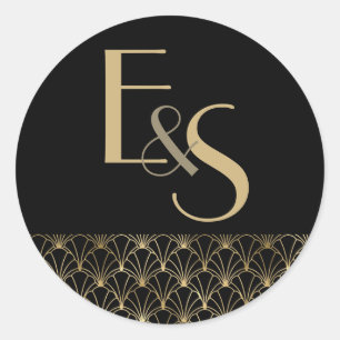 Great Gatsby art deco elegant wedding Sticker