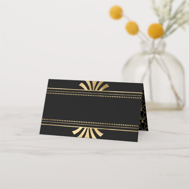 Great Gatsby art deco Party Wedding  Place Card (Front)