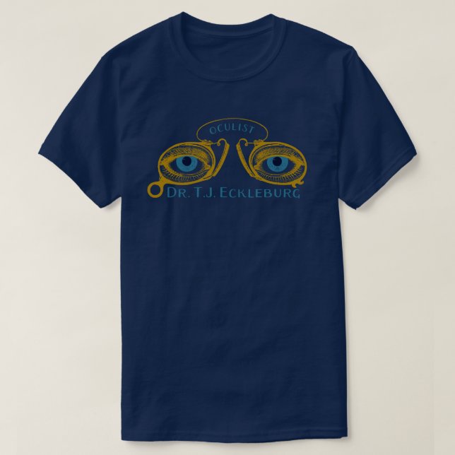 Great Gatsby Eyes Of Eckleburg T-Shirt (Design Front)