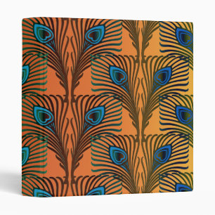 Great Gatsby Feathers art deco design Binder