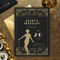 Great Gatsby Flapper Roaring 20 Speakeasy Birthday