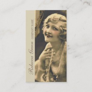 great gatsby girl makeup hair stylist photographer business card