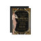Great Gatsby Inspired Art Deco Birthday Invitation