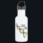 Great Genes 532 Ml Water Bottle<br><div class="desc">Scientists will have fun with a DNA chain.</div>