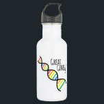 Great Genes 532 Ml Water Bottle<br><div class="desc">Scientists will have fun with a DNA chain.</div>
