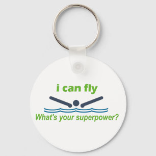 Great gift for the butterfly stroke swimmer! keychain