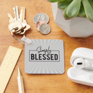 Great Gift! Simply Blessed Faith Based Keychain