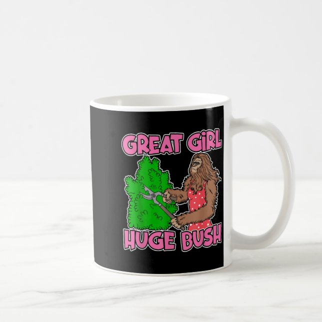 Great Girl Huge Bush Funny Design  Coffee Mug (Right)