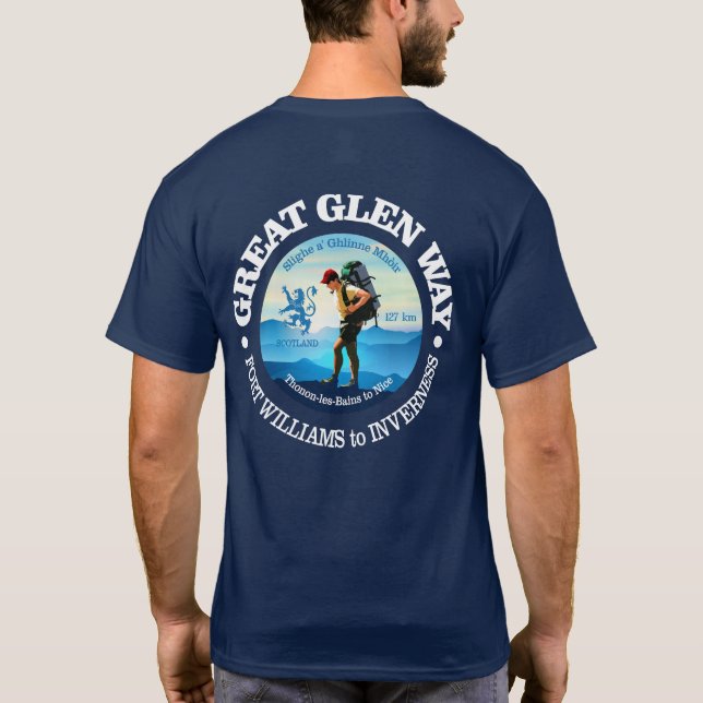 Great Glen Way (C) T-Shirt (Back)
