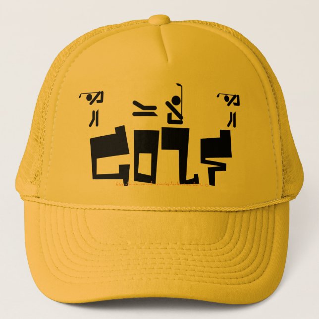 "Great Golfing Hat!" Trucker Hat (Front)