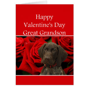 Great Grand-fils Glossy Grizzly Valentine Puppy Lo